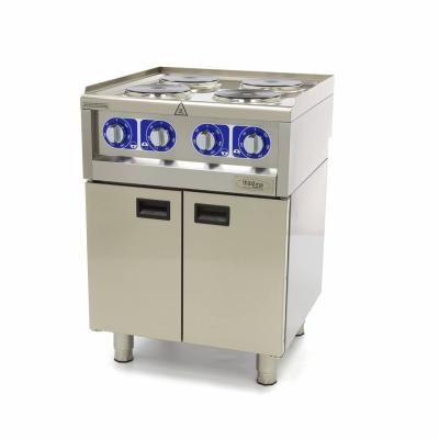 Maxima Komerční sporák - 4 hořáky - elektrický - dvojplotna - hloubka 60 cm |  09391530